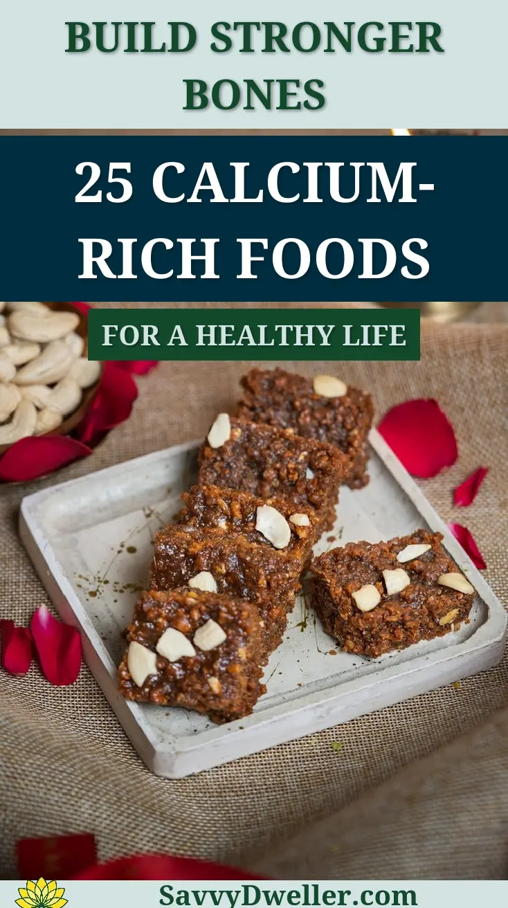 A delicious display of calcium-rich foods, essential for strong bones