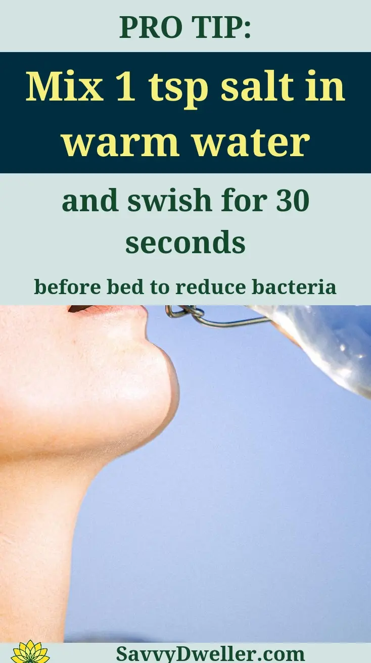 How to get rid of a canker sore overnight using salt and water rinse