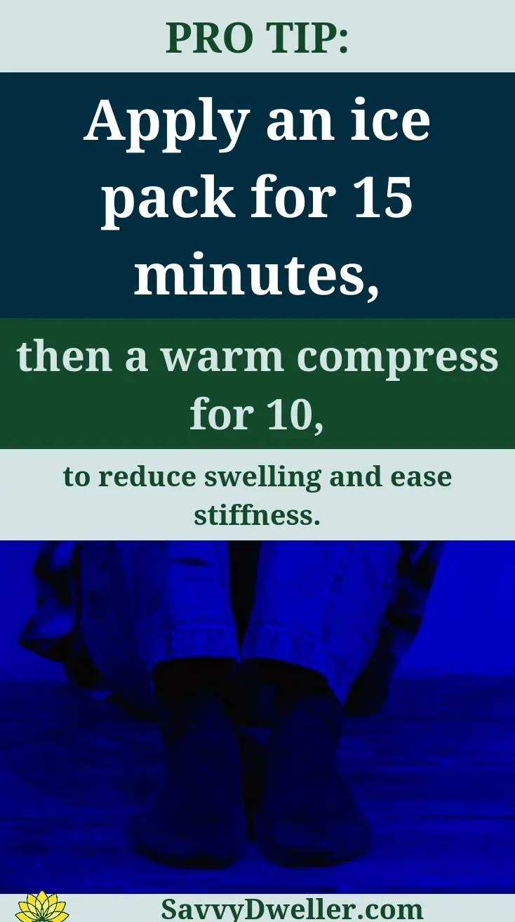 Tip to relieve chronic knee pain by alternating ice and warm compress