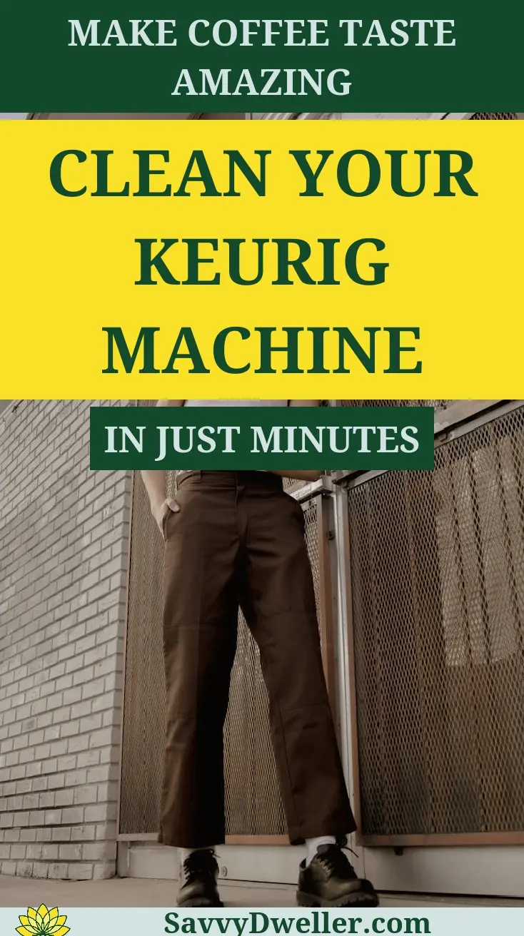 A person cleaning a Keurig coffee machine for better coffee taste