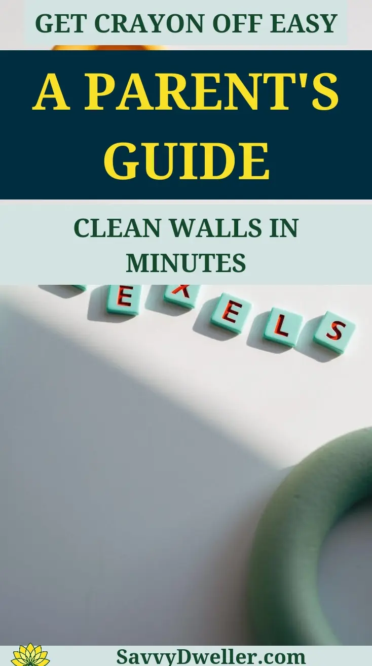 Image illustrating a guide on getting crayon off walls, furniture, and clothes for parents