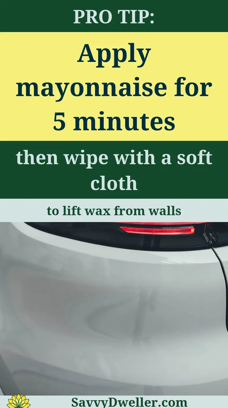 How to remove crayon marks from walls, furniture, and clothes using mayonnaise.