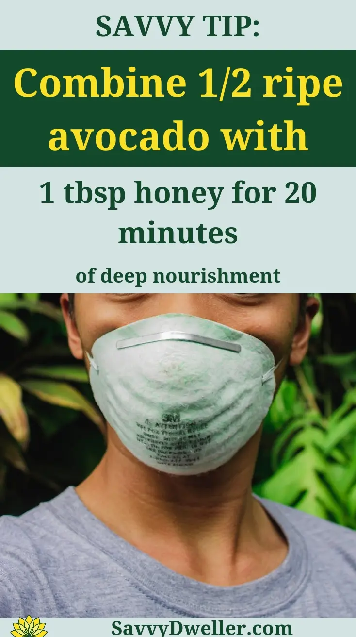DIY face mask recipe using avocado and honey for glowing skin