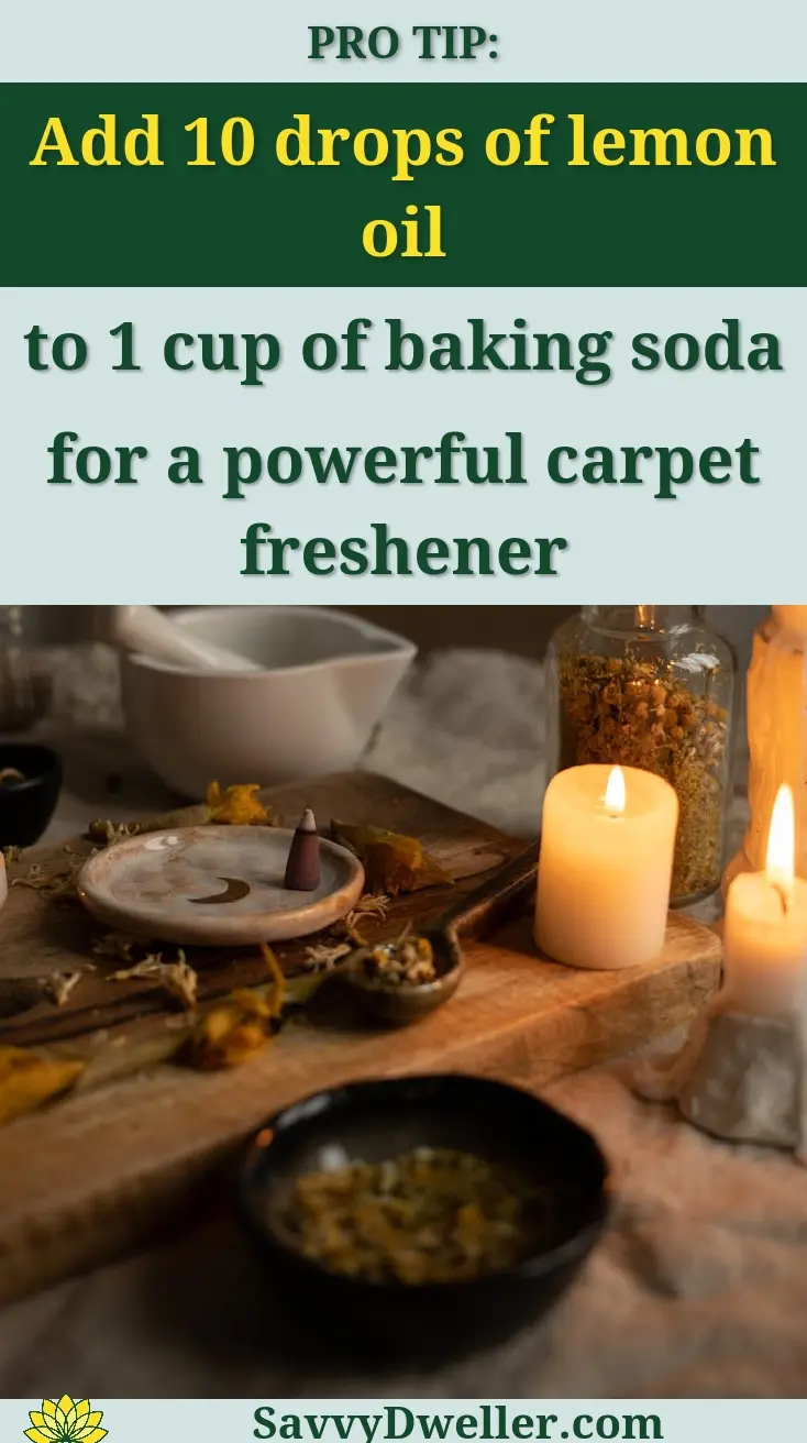 Rustic aromatherapy setup with candles, herbs, and a mortar and pestle, evoking relaxation.