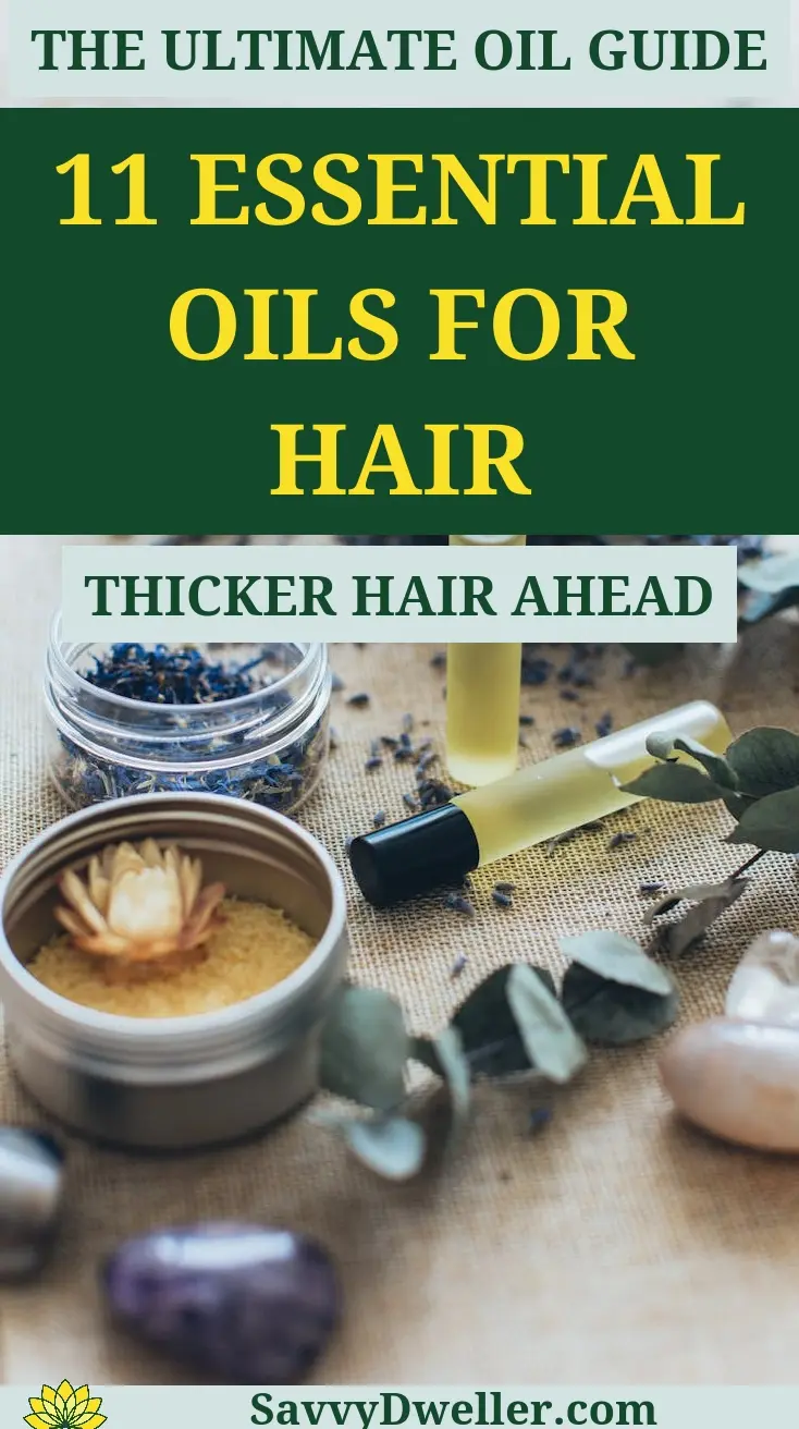 Essential oils for promoting hair growth and thickness