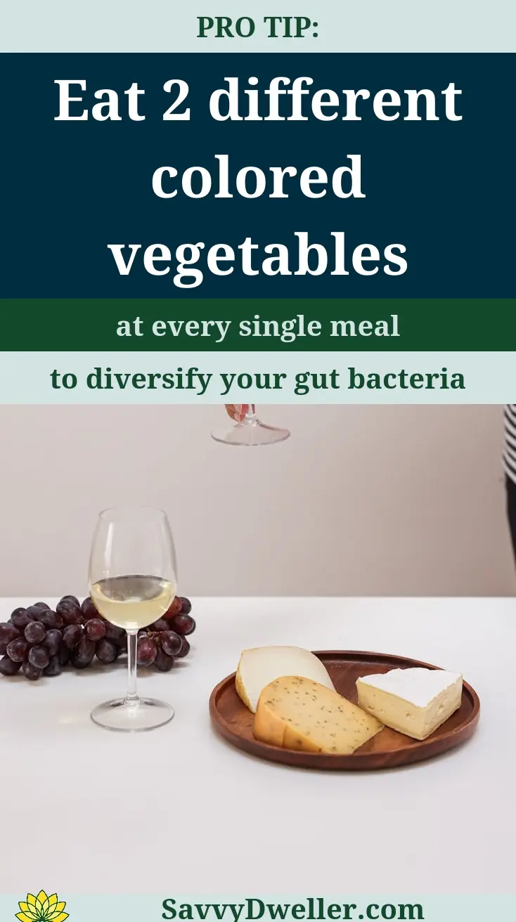 Eat two different colored vegetables to improve gut microbiome
