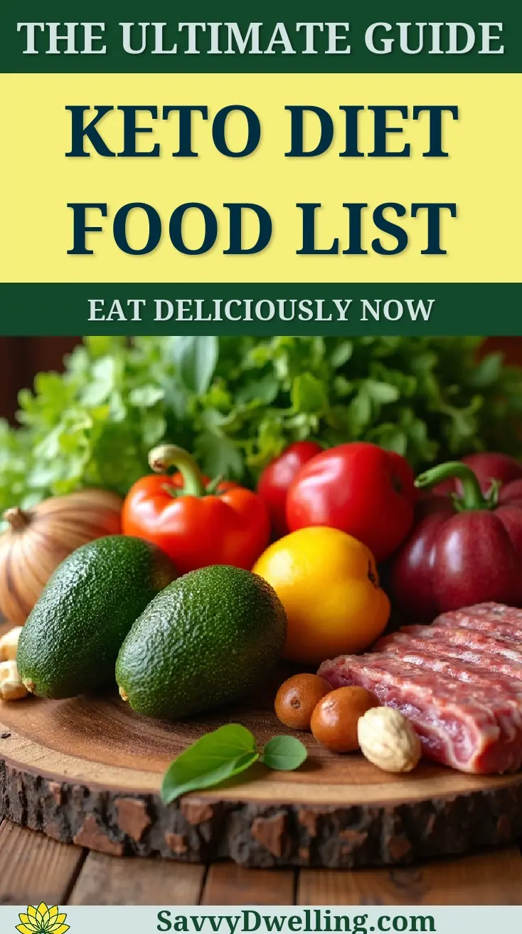 Variety of fresh vegetables, meats, and nuts for keto diet beginners