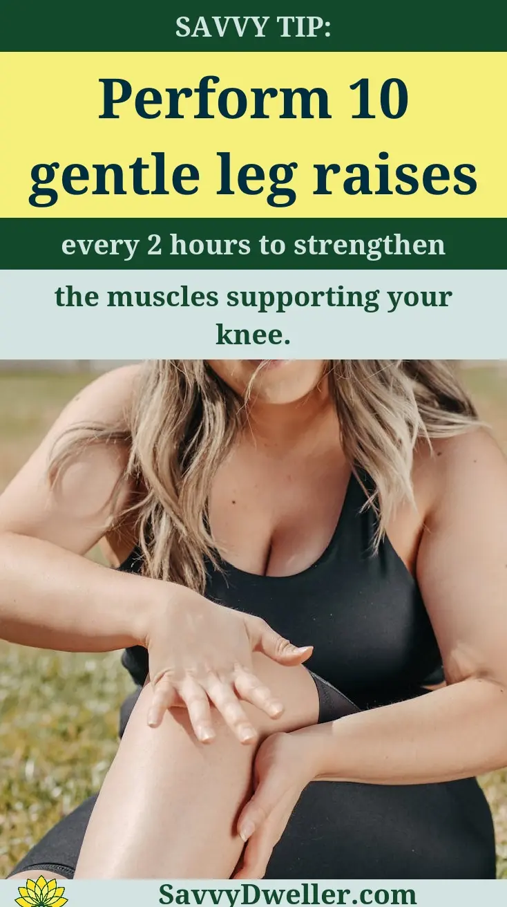A woman performing gentle leg raises to relieve chronic knee pain naturally