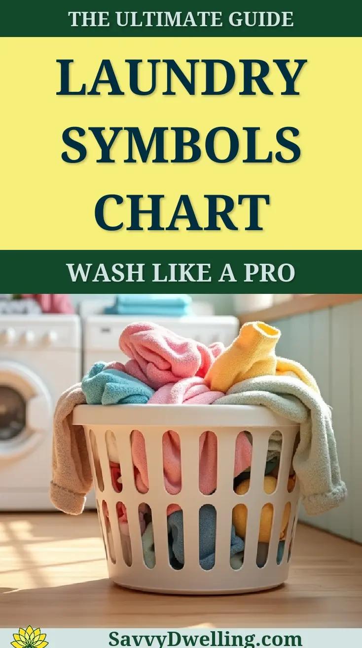 Laundry symbols chart providing a guide to washing care instructions