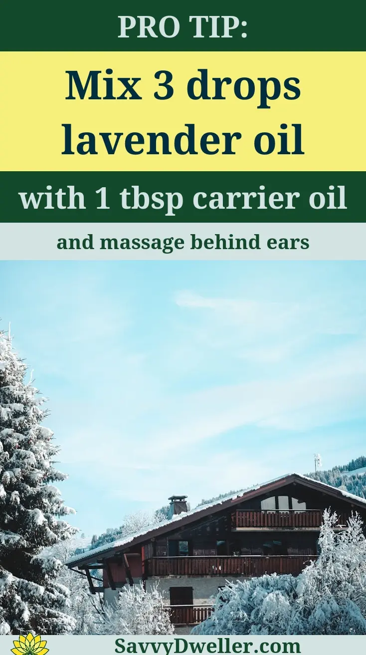 Natural remedy for tinnitus using lavender oil and carrier oil