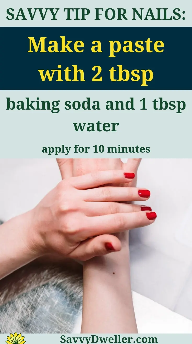 Home remedy for nail fungus using baking soda and water