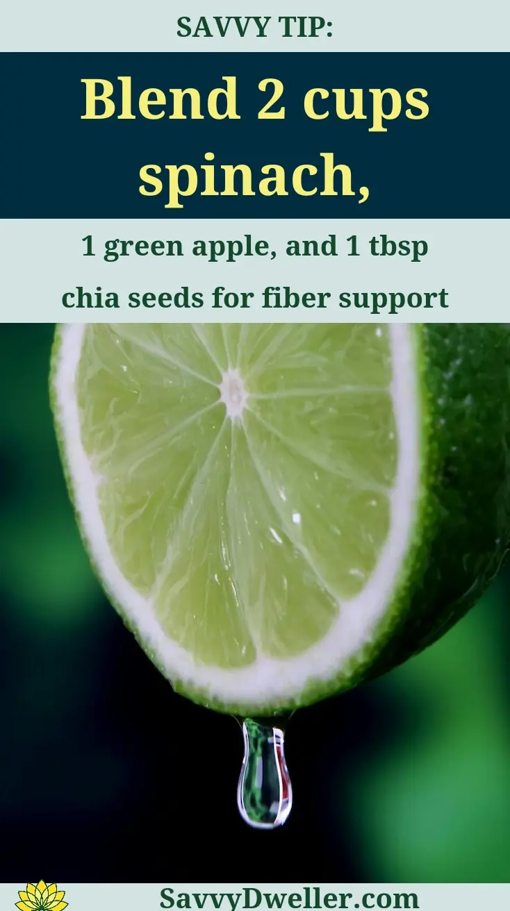 Fresh lime slice with dripping water, perfect for a natural colon cleanse at home