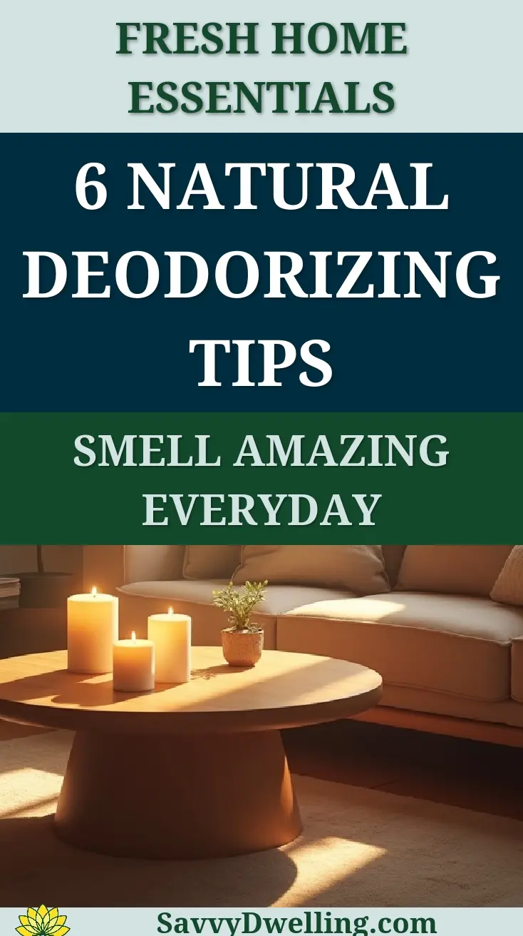 Home essentials for a fresh smell using natural deodorizing tips