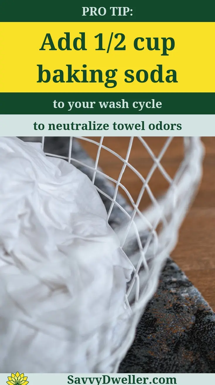 Baking soda being added to laundry as a natural fabric softener alternative