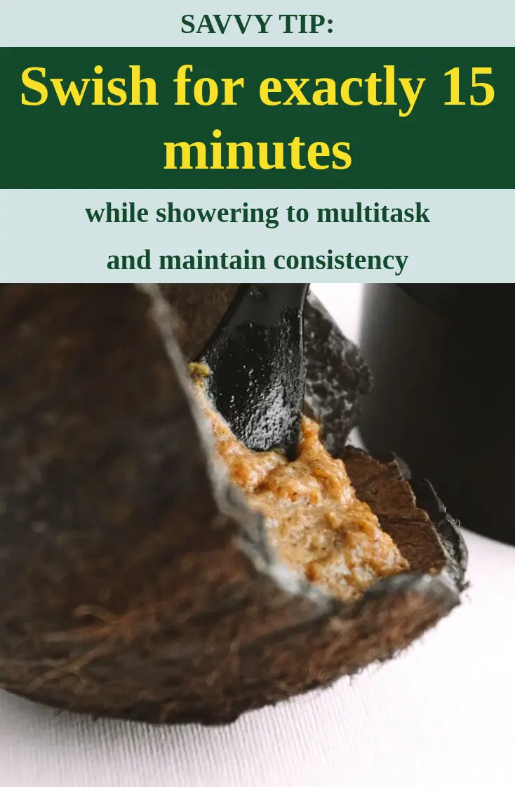 Natural remedy for reversing cavities at home with a focus on consistency.