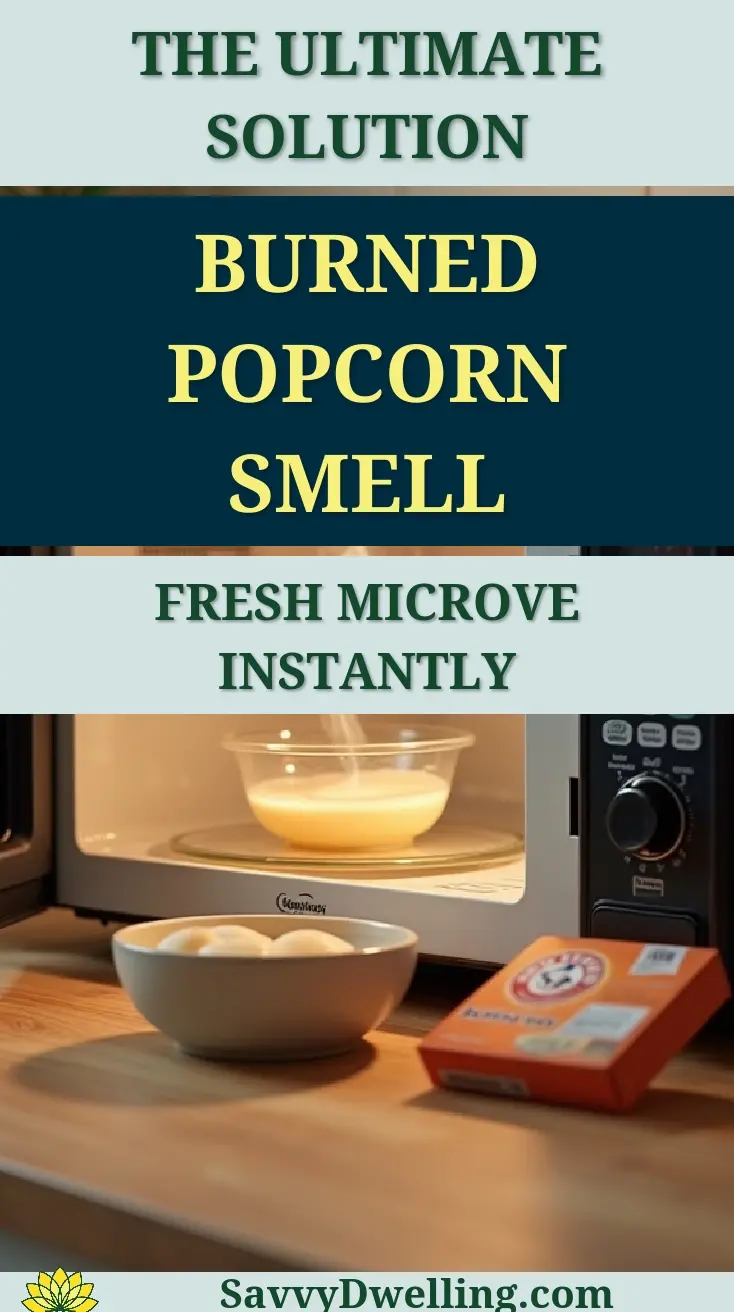 Microwave with fresh ingredients to eliminate burnt popcorn smell