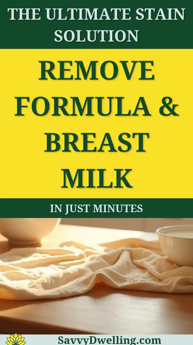 Ultimate guide to remove formula and breast milk stains from fabric