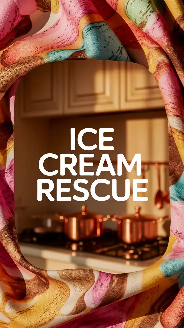 Image illustrating the best way to remove ice cream stains from fabric.