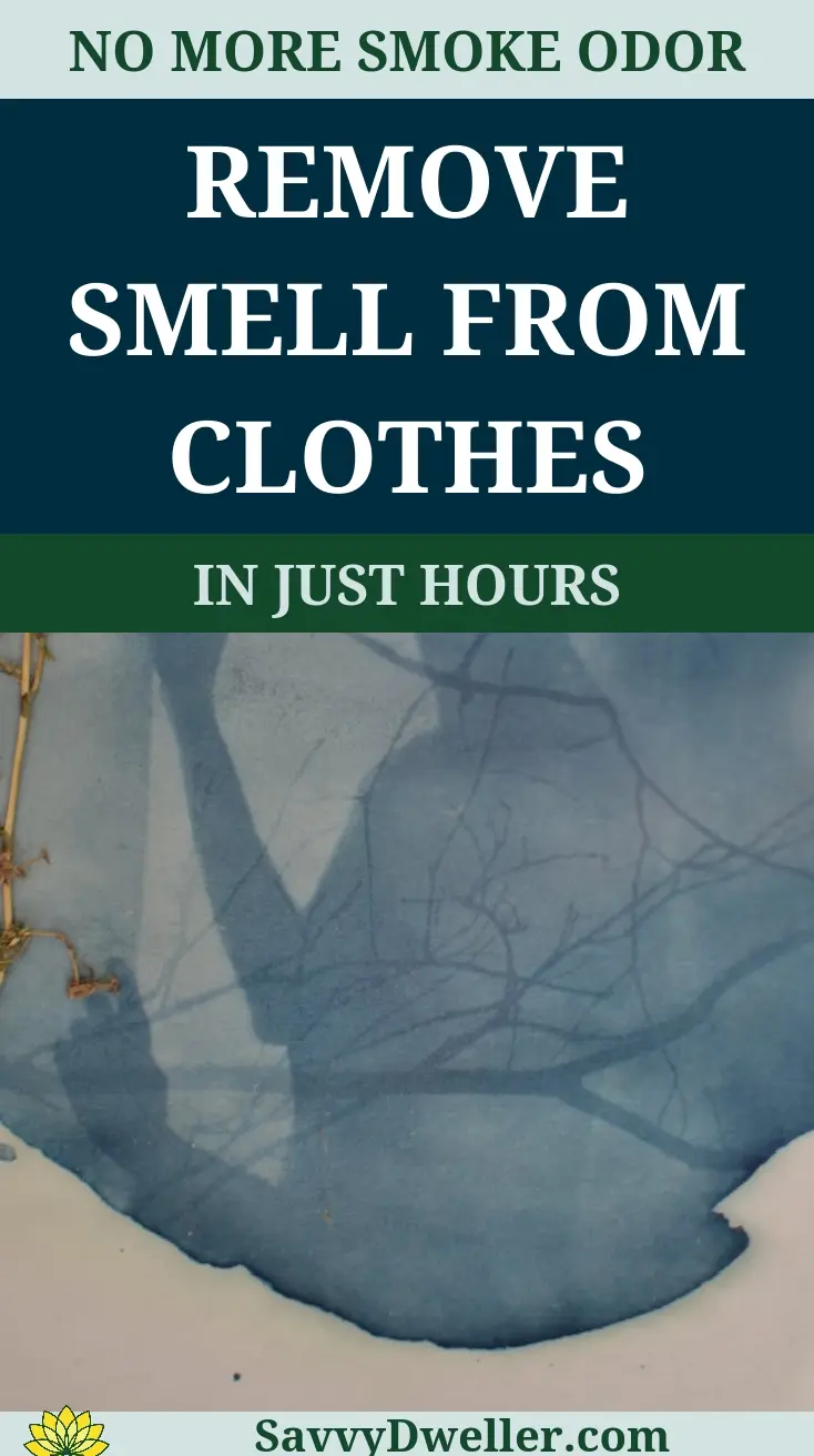 Clothes being treated to remove smoke smell effectively.