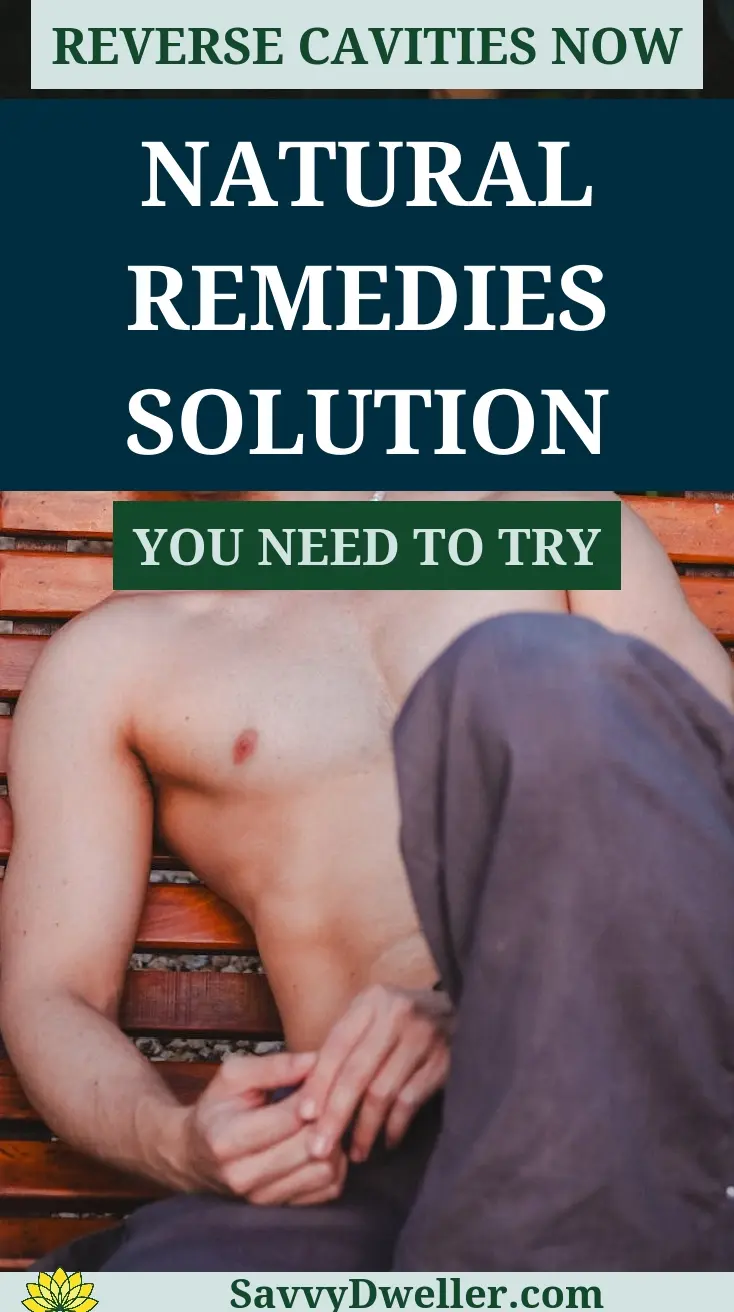 Man sitting on a bench with a focus on simple lifestyle changes to reverse cavities naturally.