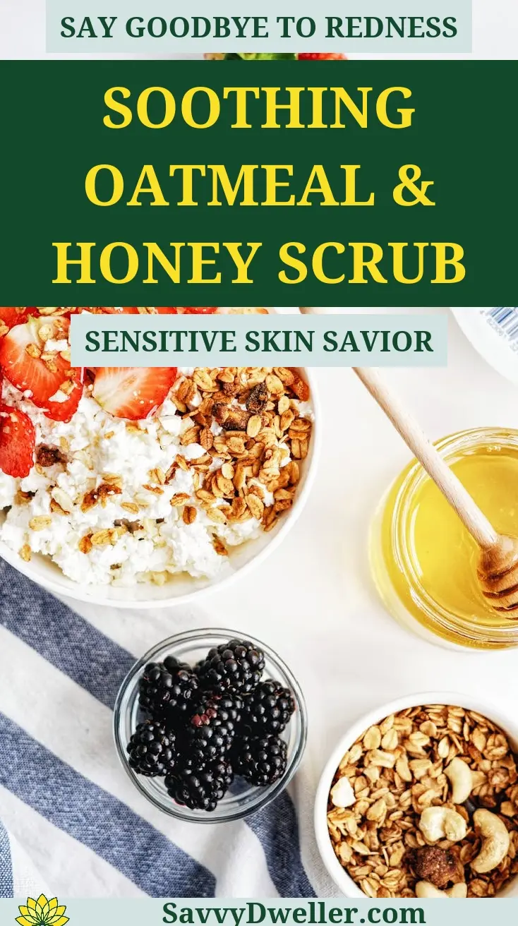 A soothing oatmeal and honey scrub designed for sensitive skin