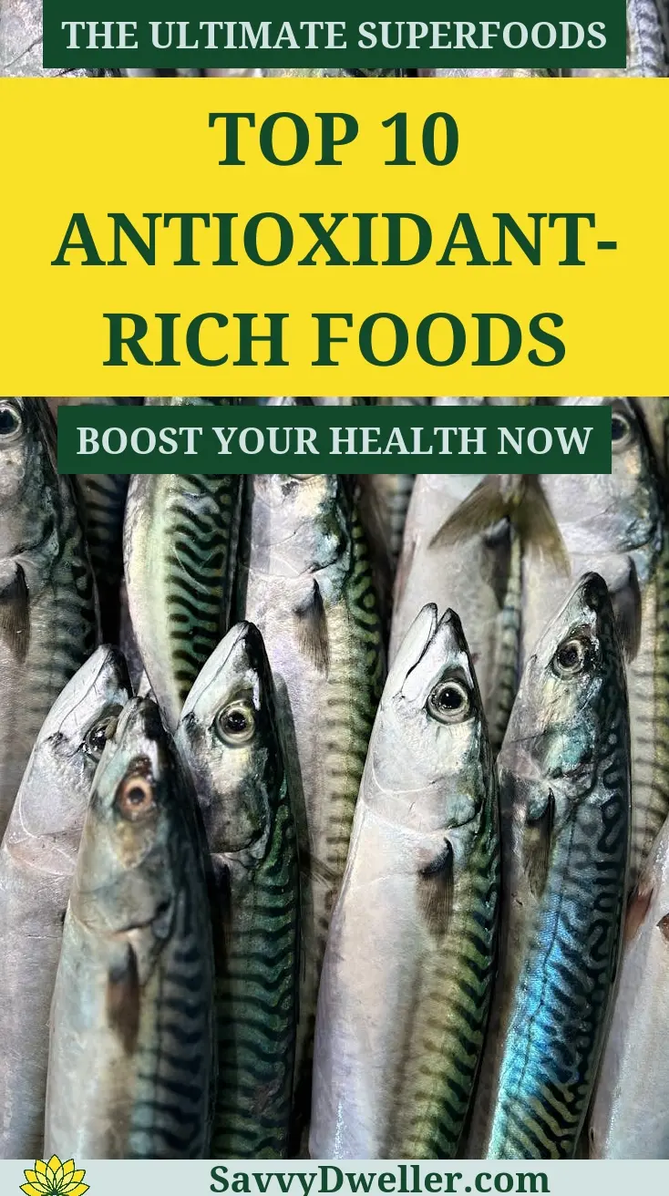 Fresh fish showcasing antioxidant-rich foods for health