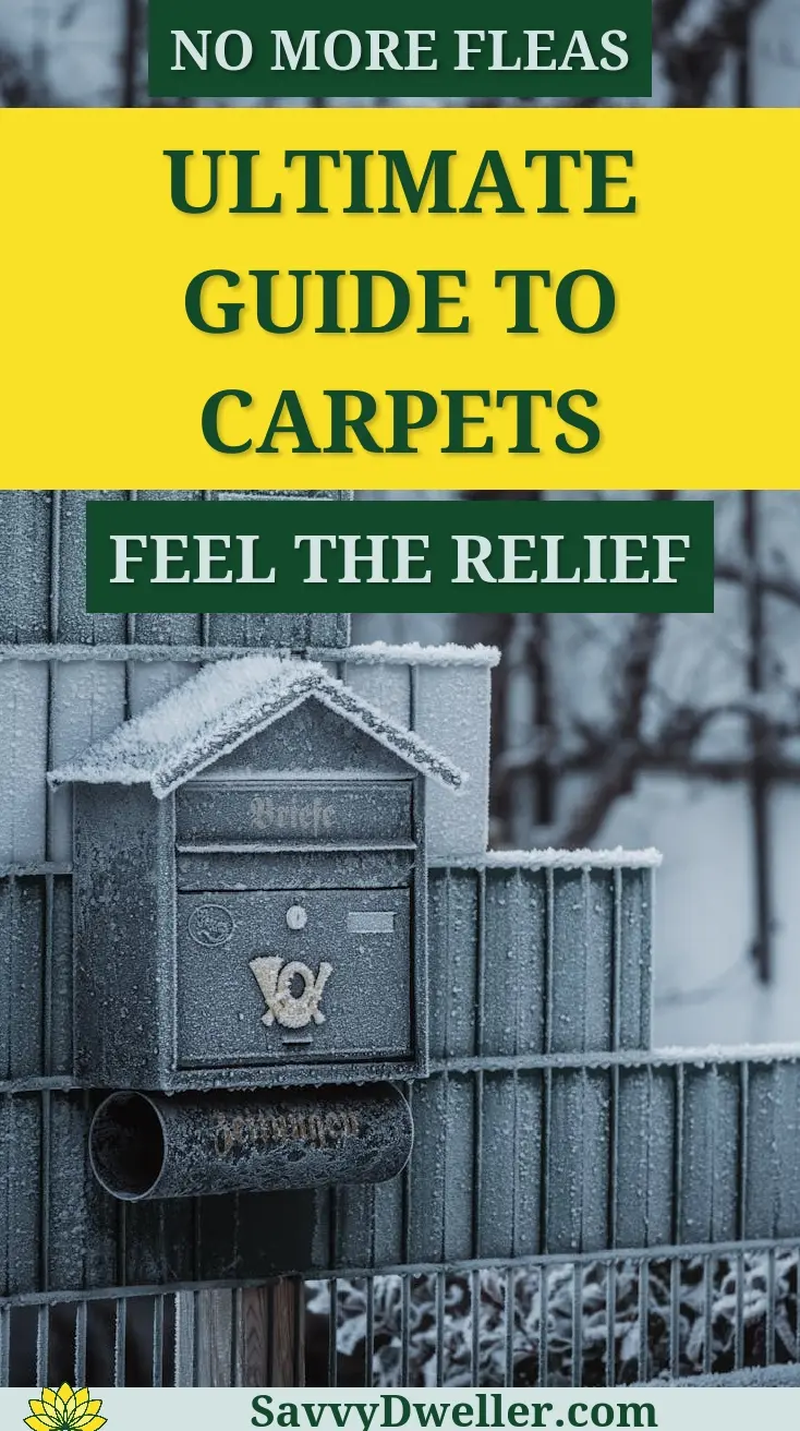 Mailbox in winter representing the ultimate guide to getting rid of fleas in carpets