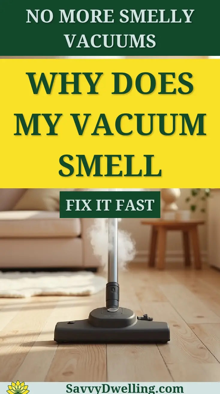 Image illustrating common reasons vacuum cleaners smell and tips to fix it.